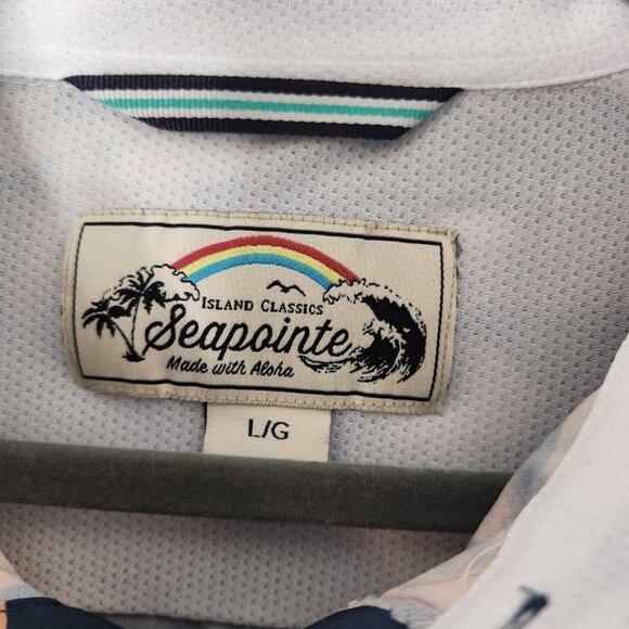 SeaPointe Men's causal button-down shirt size Large - Picture 3 of 4